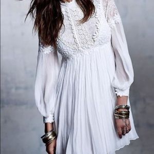 Free people white babydoll dress